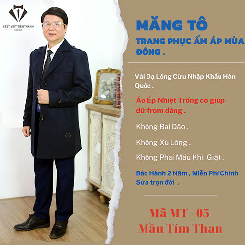 Măng tô nam Việt Tiến Thành